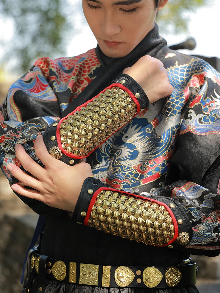 Protector de brazo táctico cuero dorado estilo militar airsoft - imagen 5