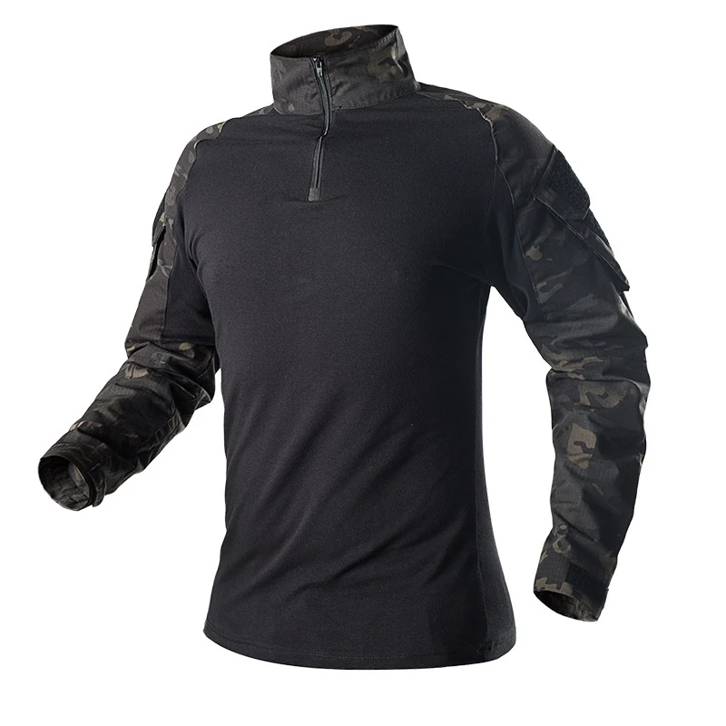 Camiseta de manga larga de las Fuerzas Especiales tácticas para hombres, ropa de abrigo para exteriores, sección delgada, pitón, Camuflaje, entrenamiento - imagen 3
