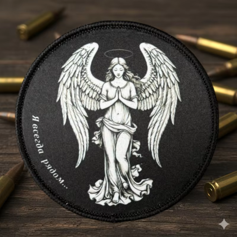 Parche táctico Ángel de la Oración con gancho y bucle - imagen 5