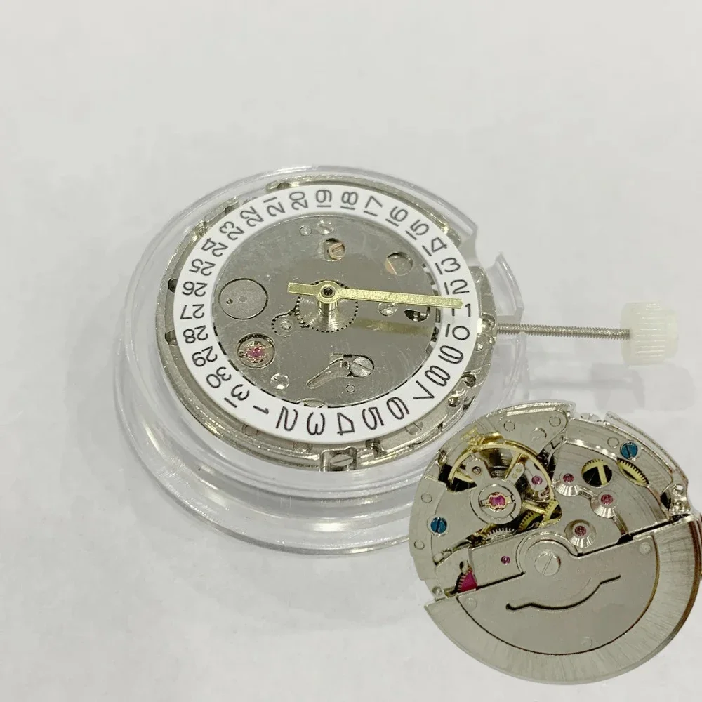 Movimiento de reloj 8205, calendario único, 3 puntadas de Metal para movimiento 2813, maquinaria automática, reemplazo de movimiento 8205