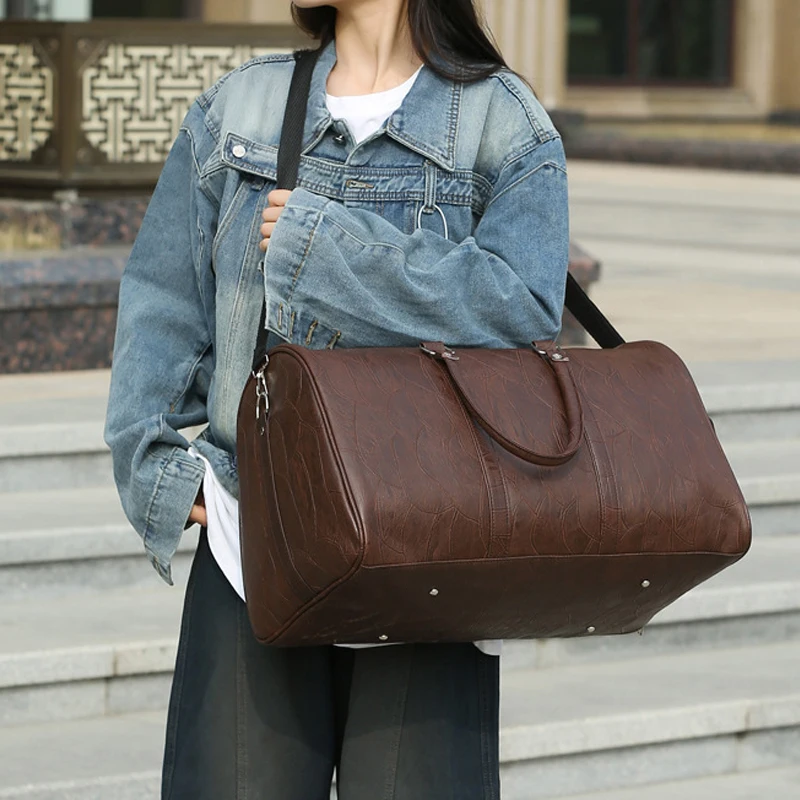 Bolsa de viaje para gimnasio, Fitness, separación en seco y húmedo, viaje corto al aire libre, equipaje de negocios, bolso de hombro tipo bandolera con compartimento para zapatos - imagen 5