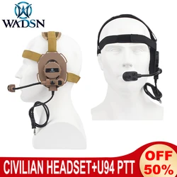 Auriculares tácticos Bowman III con micrófono PTT – WADSN
