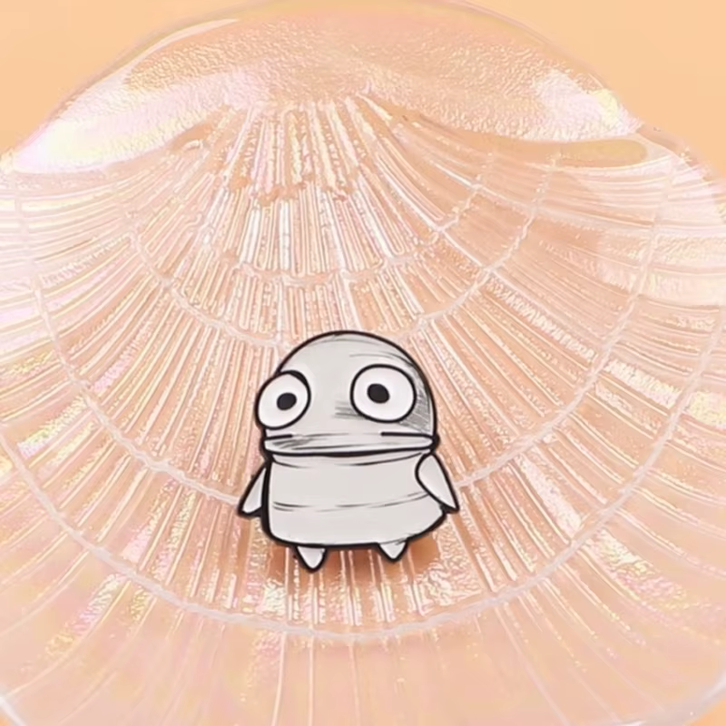 Pin esmaltado robot bonito – broche solapa mujer