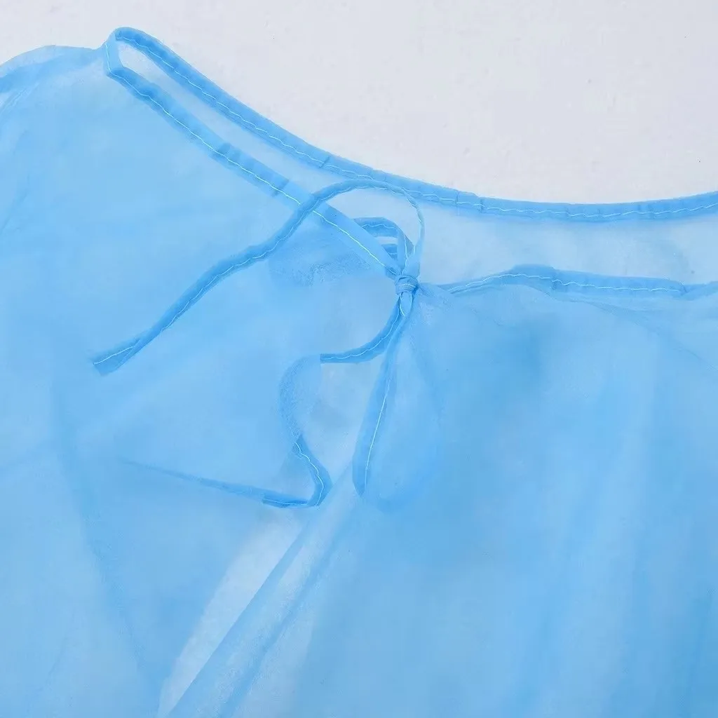 Ropa aislante protectora desechable, vestido de lactancia antiescupir, impermeable, antimanchas de aceite, ropa de seguridad de aislamiento, Top - imagen 3