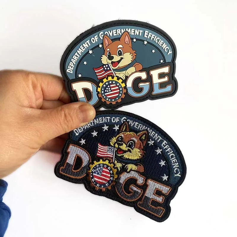 Insignia Doge, apliques de tela bordados, brazalete para perro, parches de PVC con gancho y bucle, parche táctico, uniforme, casco, chaleco, pegatinas para mochila - imagen 3