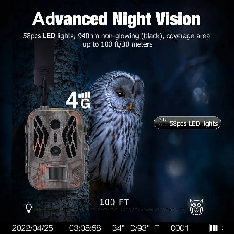 Cámara de caza Suntek visión nocturna con control por app y nube - imagen 4