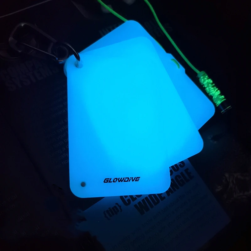 Tablero de escritura brillante de 3 páginas, PMMA, buceo nocturno, libro de registro de escritura, guía luminosa de agua con hebilla colgante de lápiz de grafito - imagen 4
