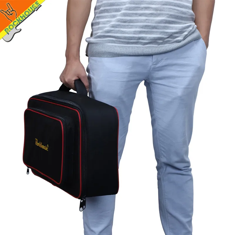pedalera guitarra multiefectos pedal board tablero pedales de guitarrra Tablero de efectos de guitarra, fuente de alimentación oculta, Ultra ligera, resistente y de gran capacidad, bolsas de almacenamiento, accesorio - imagen 5