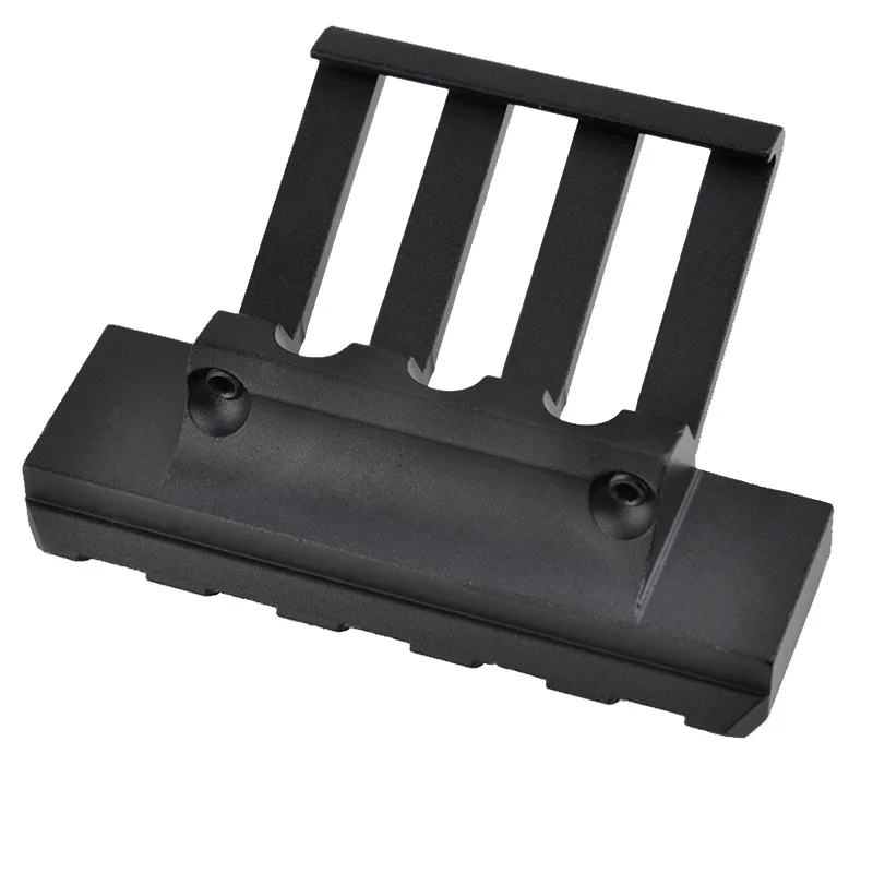 Adaptador de soporte táctico de 45 grados CNC 20mm Picatinny Rail arma linterna táctica soporte de alcance láser accesorios de caza - imagen 4