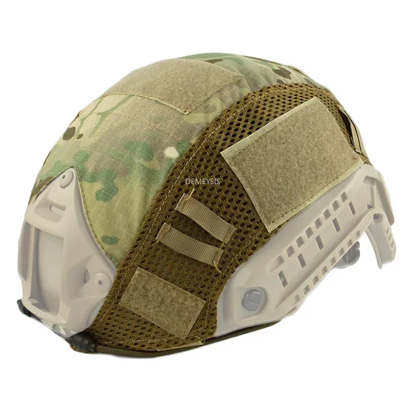 Cubierta de camuflaje para casco táctico, tela ligera de nailon para casco, accesorios para cubiertas de casco Fast MH PJ BJ - imagen 5