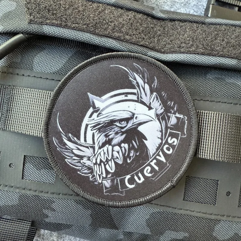 Parche táctico de águila, hebilla de nailon, insignia de moral, gancho y bucle, brazalete militar, pegatinas para mochila - imagen 4