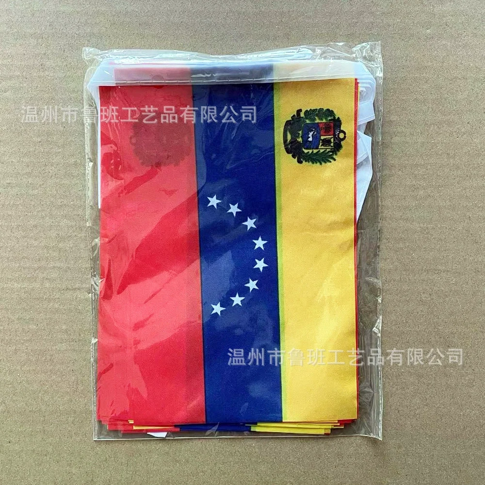 Bandera del cielo de Venezuela , banderines de 14x21cm, 20 unidades por lote - imagen 2