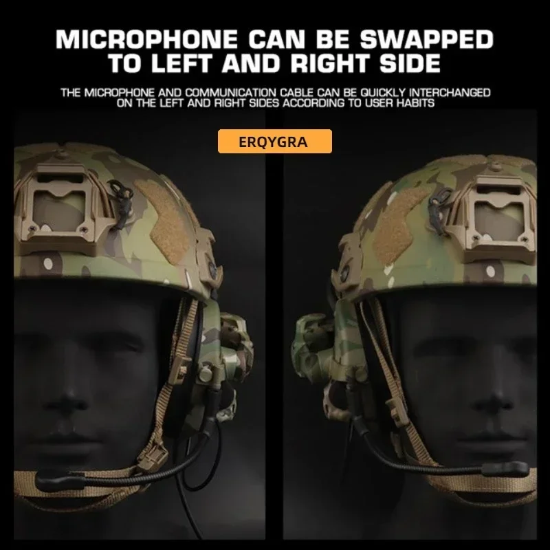 ERQYGRA-auriculares tácticos con reducción de ruido, cascos de caza, accesorios de tiro, equipo para deportes al aire libre - imagen 4