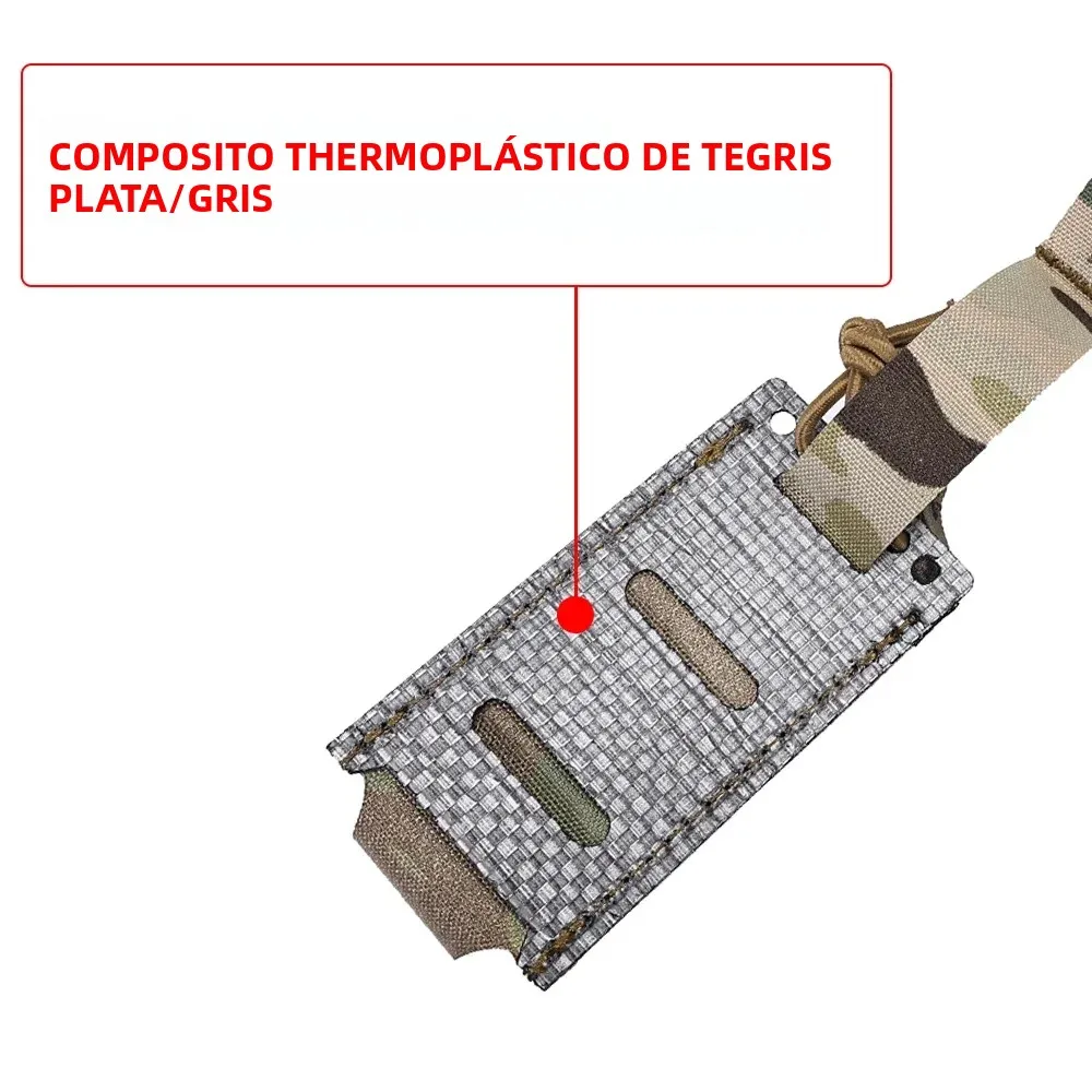 Revista táctica de nailon Tegris para pistola, soporte magnético de 9mm, cuerda elástica de retención, bolsa para cartuchos del ejército de caza Airsoft, 1911 - imagen 5