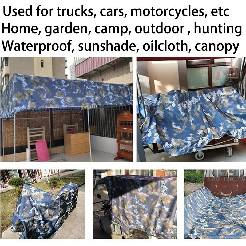 Lona grande, lona gruesa, cubierta impermeable para la lluvia, 2x3m, 4, 3x5, 4,5x4, 6x6, 8, 10, dosel, lona grande, toldo para coche, jardín, barco, campamento - imagen 5