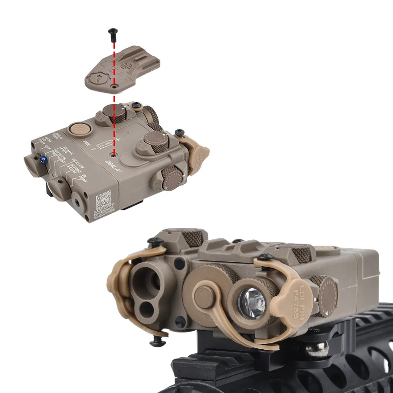 WADSN táctico DBAL A2 láser rojo verde azul punto indicador de visión de la versión simplificada Rifle de caza Airsoft linterna apuntando - imagen 5