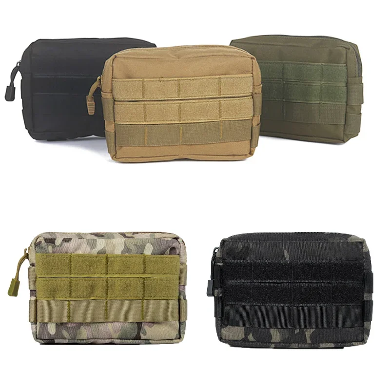 Bolsa táctica Airsoft Molle Multicam Camo para cinturón, utilidad EDC, chaleco de caza, bolsa para herramientas al aire libre, bolsa para revistas, bolsa para teléfono, equipo - imagen 3
