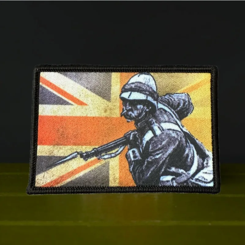 Insignia de moral de Redcoat británico, parche táctico Zulu, brazalete militar, emblema de parche de gancho y bucle para chaqueta, mochila, chaleco - imagen 2