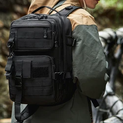 Mochila táctica grande para hombre, bolsa deportiva para senderismo, Camping, viajes al aire libre, aparejos de pesca, mochila Molle, bolsa de entrenamiento con gancho y bucle