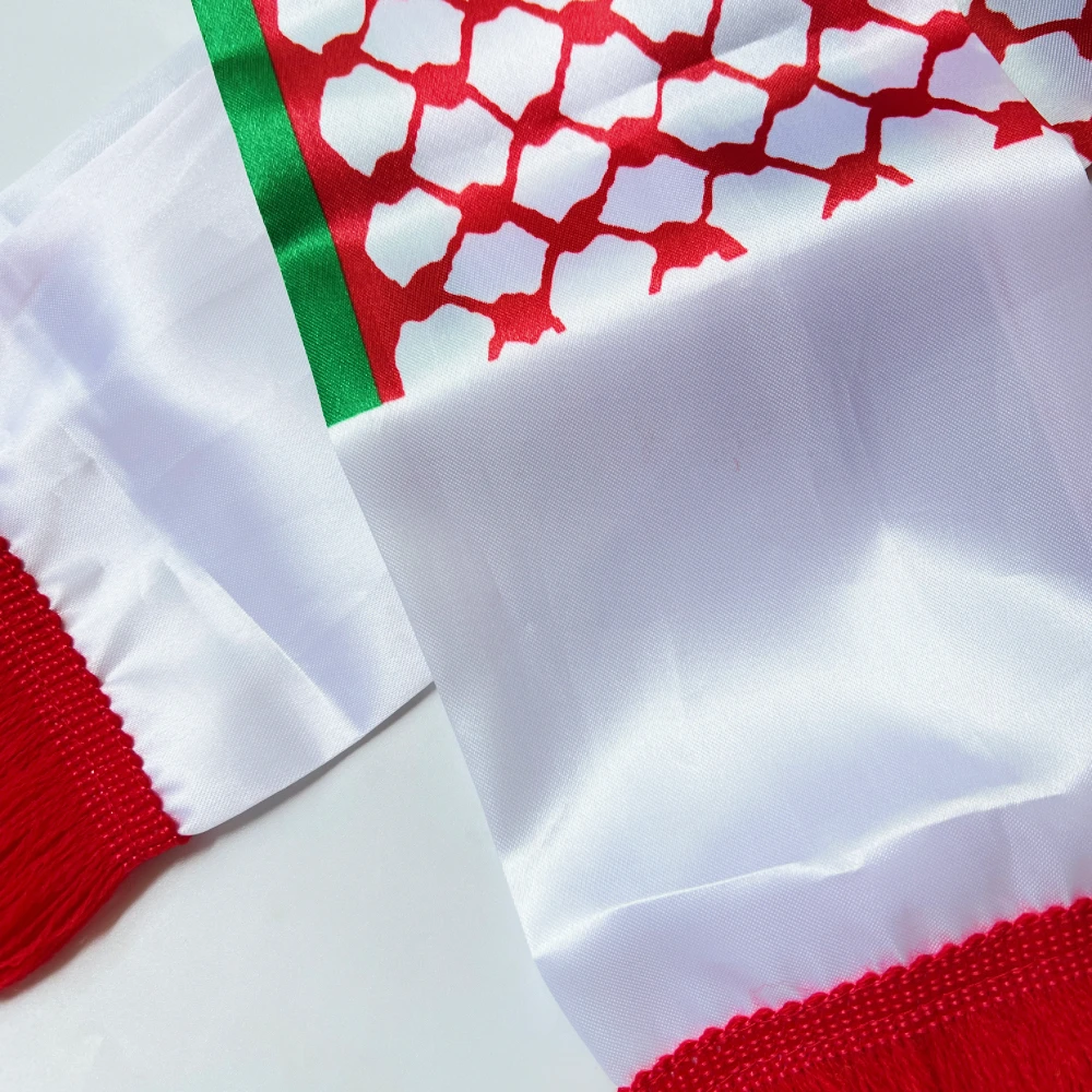 Bufanda bandera de Jordania impresión en satén, personalizable - imagen 4