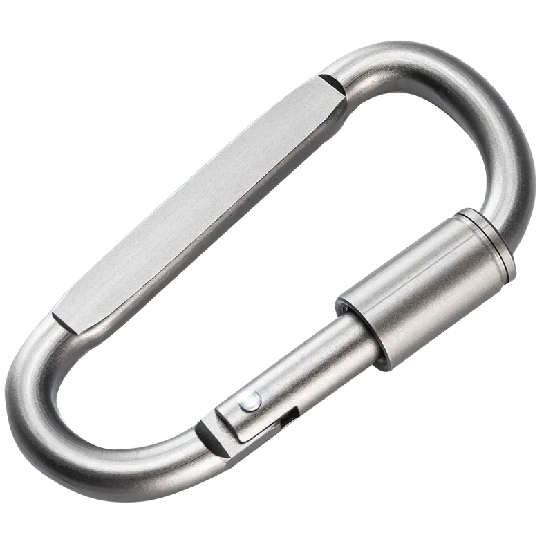 EXCELLENT ELITE-mosquetón de aluminio de 2 piezas, Clip de llavero EDC fuerte y ligero, anillo en D, para Camping, pesca, senderismo - imagen 4