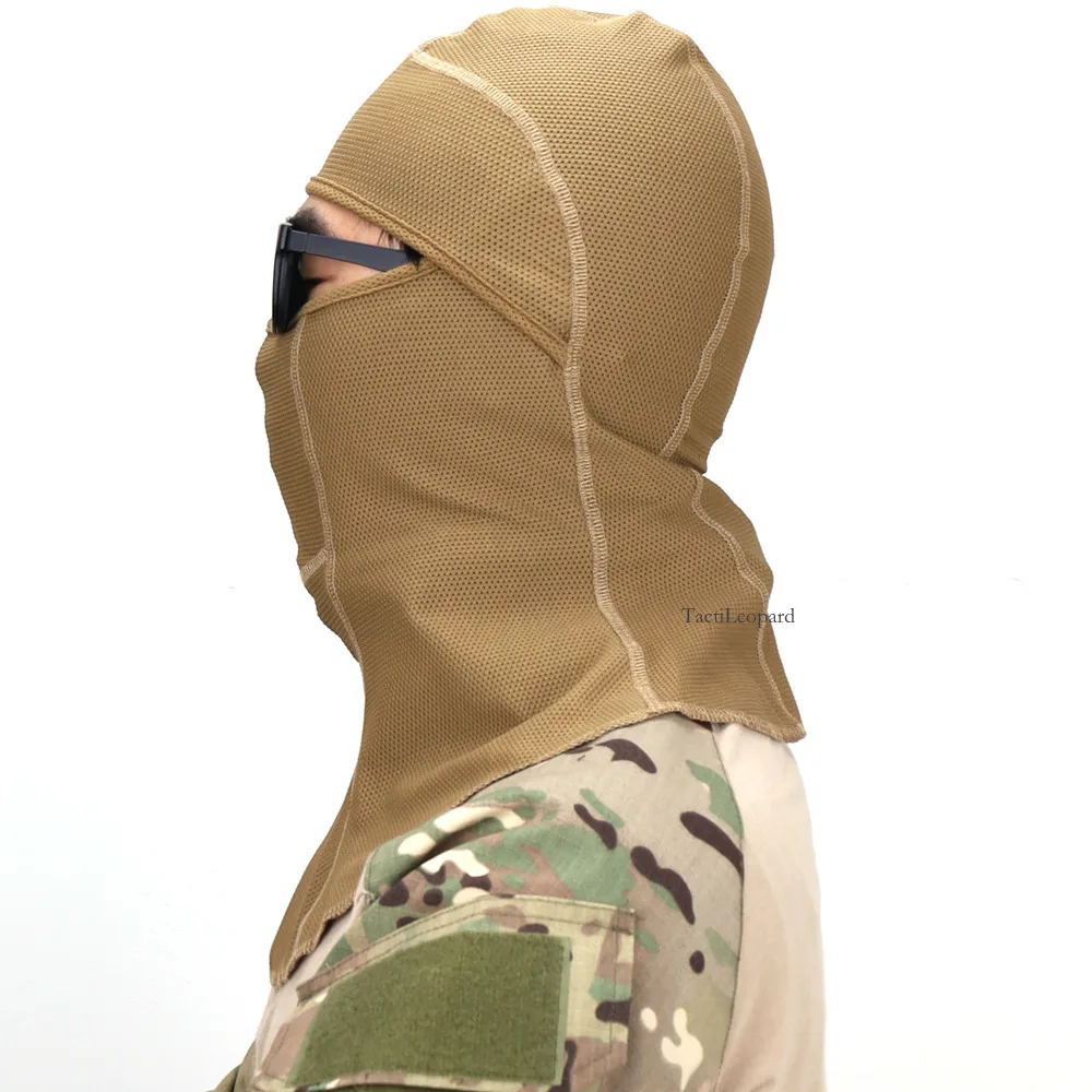 Máscara facial completa para exteriores, casco elástico transpirable, bufanda para montar en Motocross, cubierta táctica para cabeza Airsoft para juego CS, equipo de caza - imagen 4