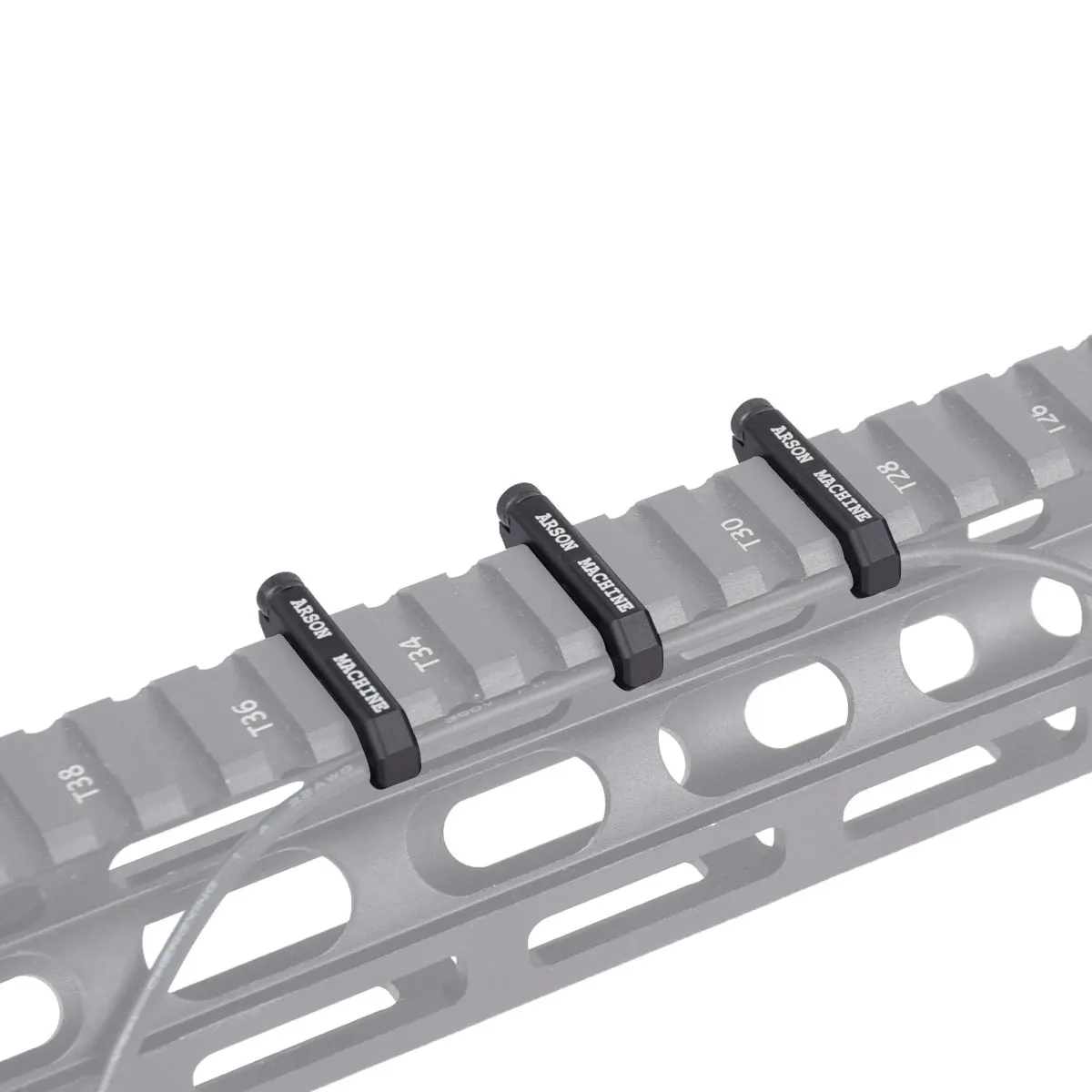 Sistema de guía de cables Arson, rieles de 20mm, abrazadera de cables de gestión de cables para luz de arma Surefire, Clip de interruptor remoto de M-LOK - imagen 2