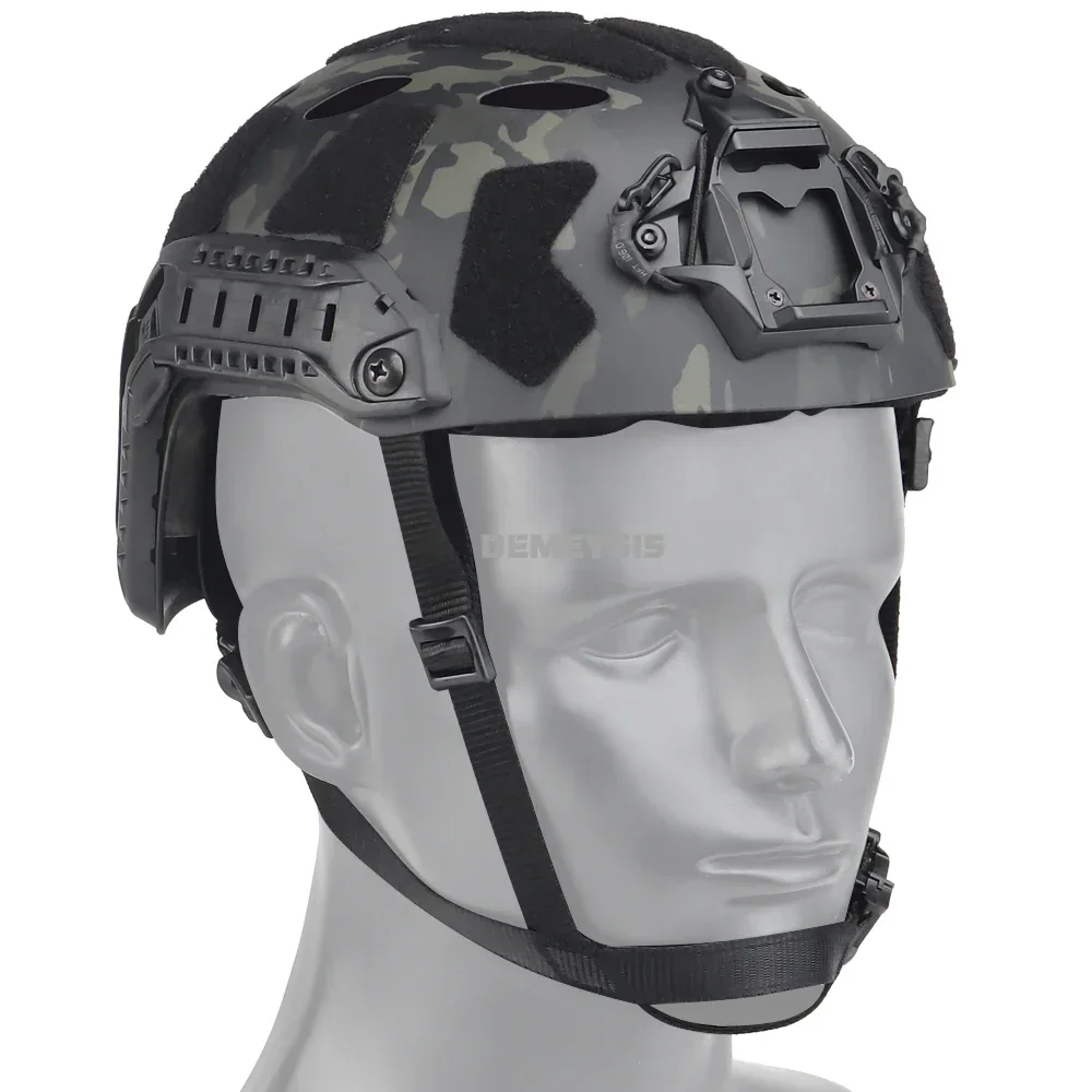 Casco táctico rápido Airsoft CS, cascos de juego para deportes al aire libre, caza, tiro, Paintball, equipo protector para cabeza - imagen 4