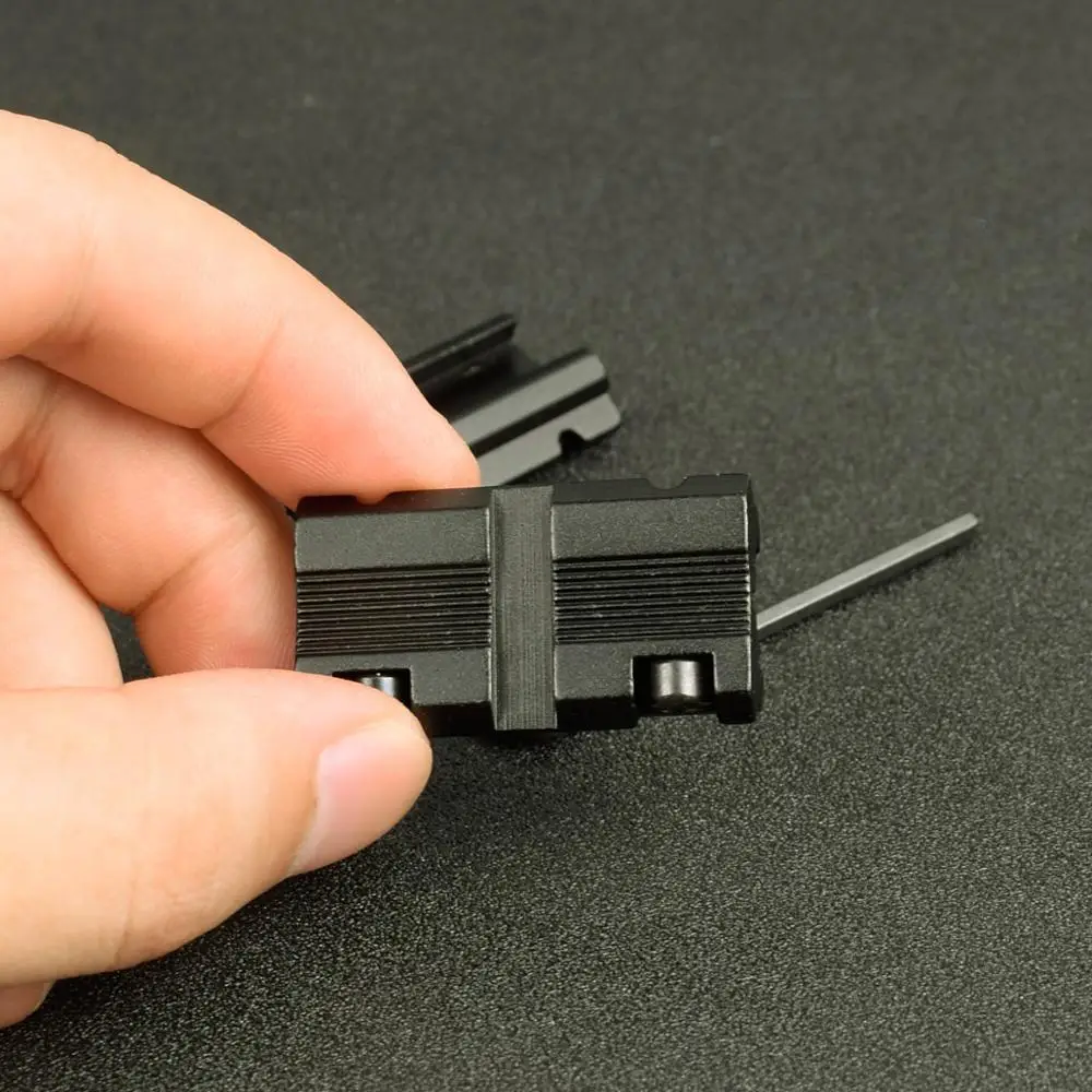 2 uds soporte de alcance táctico Picatinny con cola de milano de 3/8 "11mm a 7/8" 20mm adaptador de riel Picatinny accesorio de pistola de montaje - imagen 3