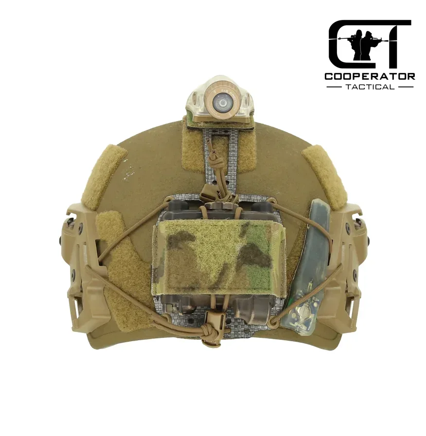 Sistema de retención de paquete de batería de PVS-31 táctico, soporte de baterías Tegris NVG, Panel ajustable para cascos rápidos militares Airsoft - imagen 2