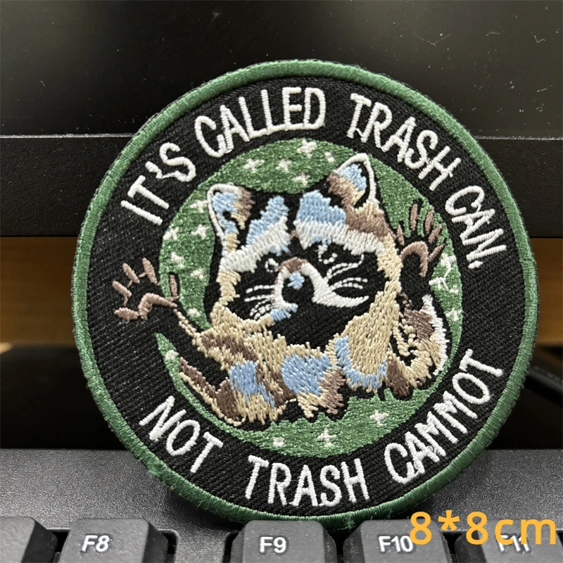 Parche bordado táctico koala lobo ratón con velcro para mochila - imagen 4
