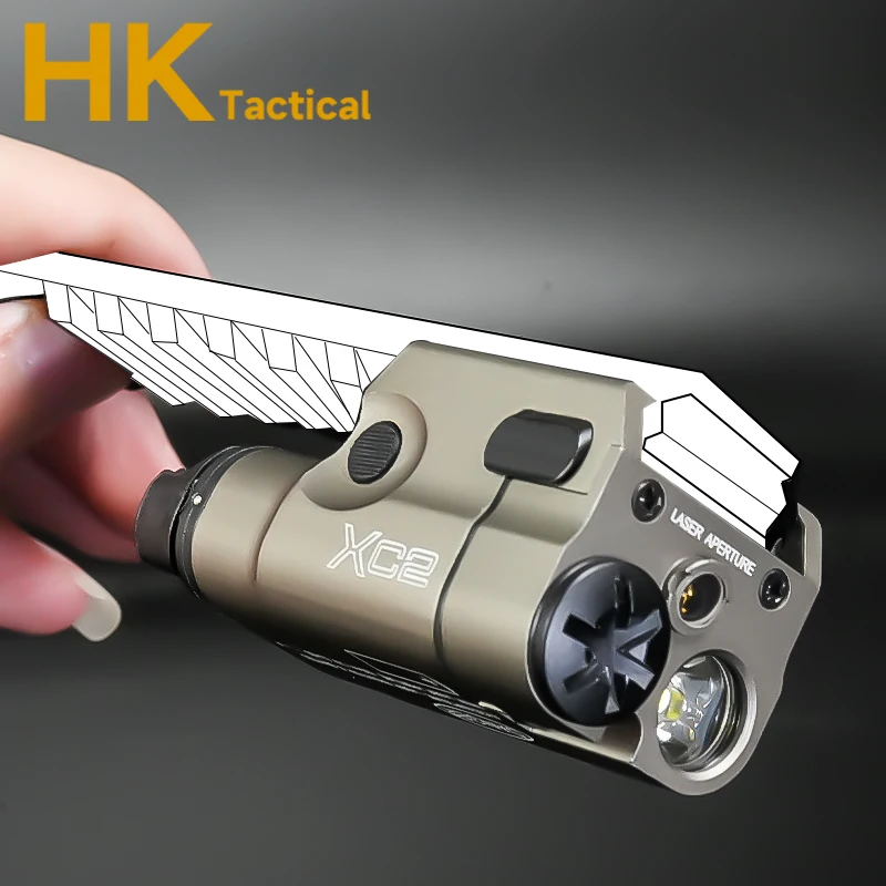 Linterna táctica SF Scout XC2 Red Dot Laser XC1 LED para pistola X300 X300U, linterna colgante, luz de explorador de caza para riel de 20MM - imagen 5