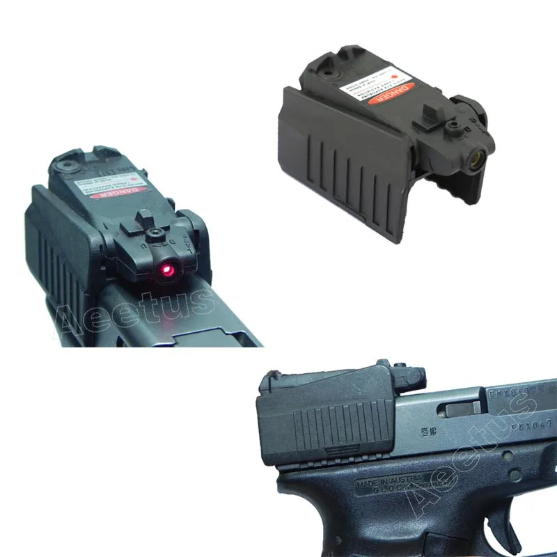 Mira telescópica táctica láser rojo, pistola de mano compacta para Airsoft KSC KWA Glock 17 18C 22 34 Series, interruptor de montaje alto/bajo - imagen 3