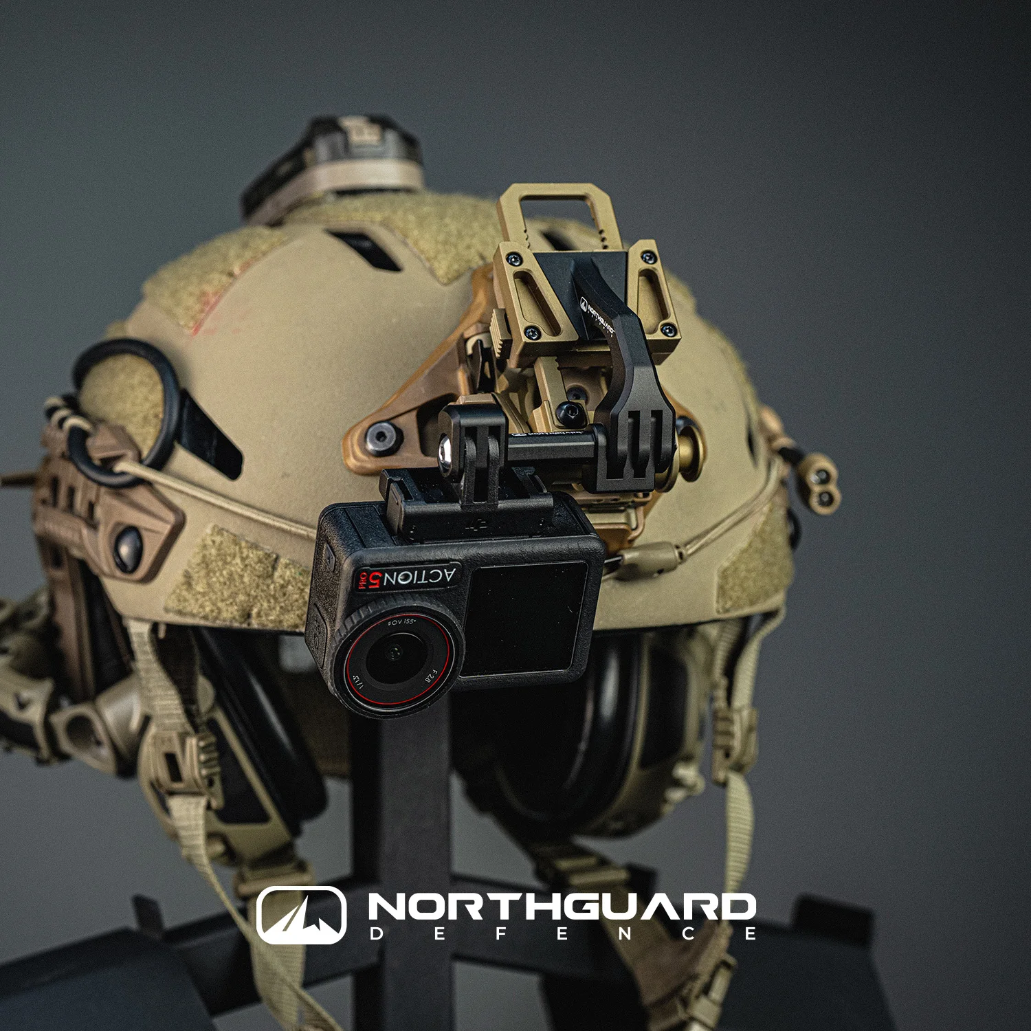 Soporte para casco táctico, brazo J para cámara deportiva, casco táctico, soporte NVG, brazo de conexión - imagen 5