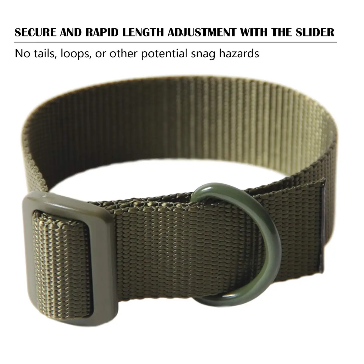 Adaptador de eslinga de pistola táctica, resistente, bucle de anillo en D, accesorio de correa para el hombro, correa de nailon con bucle de anillo en D para caza, 1,25" - imagen 3