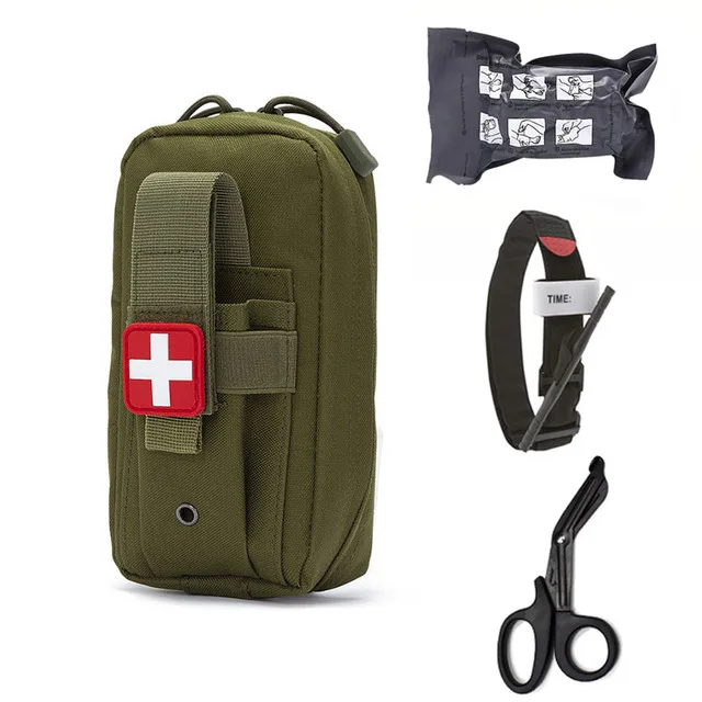 Molle EDC Bag EMT Vendaje de emergencia Torniquete Tijeras Botiquín de primeros auxilios Kit de supervivencia - imagen 5
