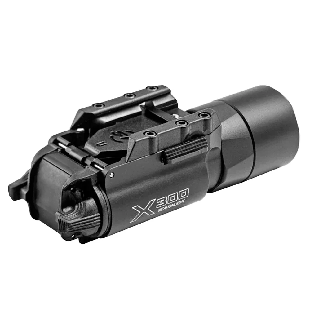 Luz de pistola X300U Surefir X300 Ultra táctica Airsoft Glock 17/19, linterna de explorador, luz de identificación para casco de caza y ciclismo - imagen 2