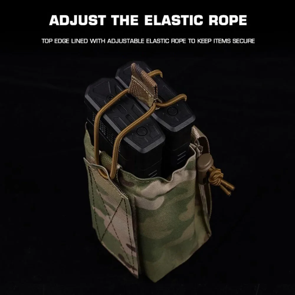 Bolsa táctica SPUD multifunción MOLLE, chaleco de caza, portador de placa, bolsa de almacenamiento de Radio extendida, Airsoft 5,56 7,62 Mag, equipo de soporte - imagen 5