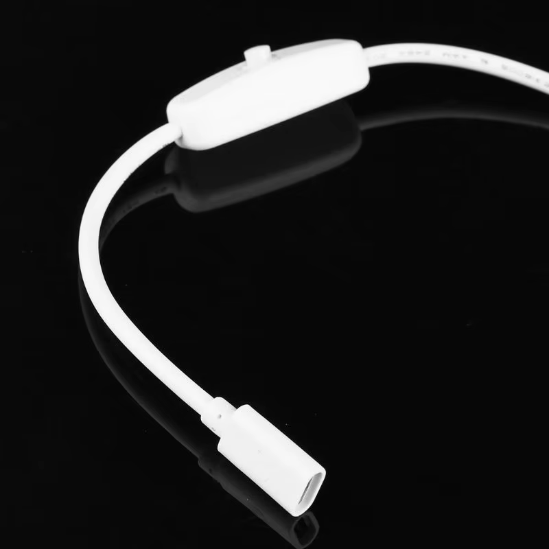 Fuente de alimentación tipo C, USB-C, Cable de extensión macho a hembra, interruptor de encendido y APAGADO para Raspberry Pi 4 An-droid, teléfono móvil K1KF - imagen 5