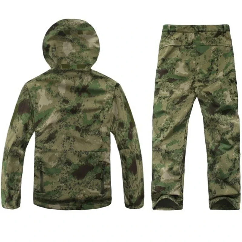 TAD Gear-Conjunto de chaqueta de camuflaje Softshell táctica para hombre, cortavientos para acampar, ropa de senderismo impermeable, chaqueta de lana para exteriores - imagen 3