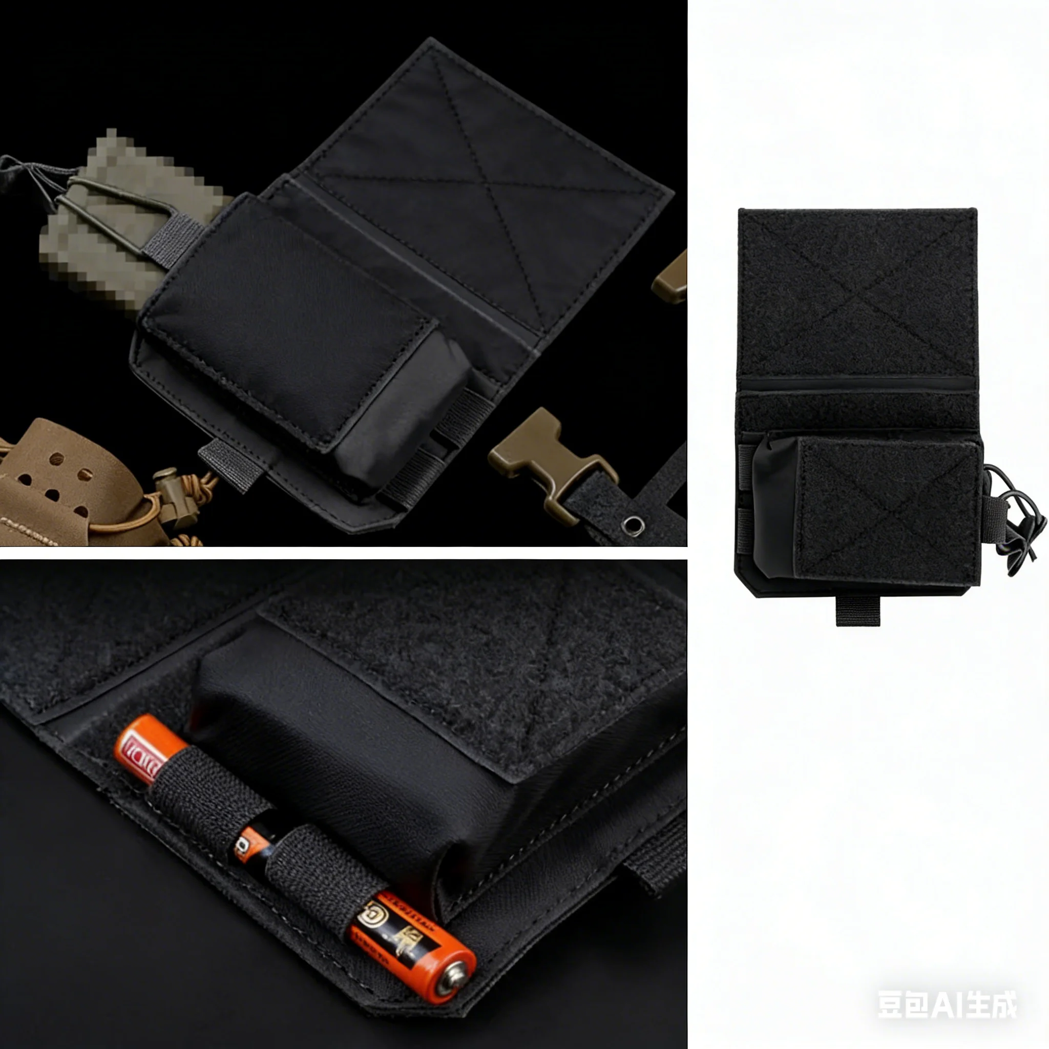 MK4 armadura de pecho con bolsa horizontal para cargadores Velcro - imagen 2