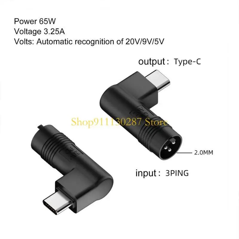 Adaptador conversión J1HC doble extremo macho, 3Ping DC2mm a USB C, convertidor 3 pines 2mm a tipo C, conecta varios - imagen 4