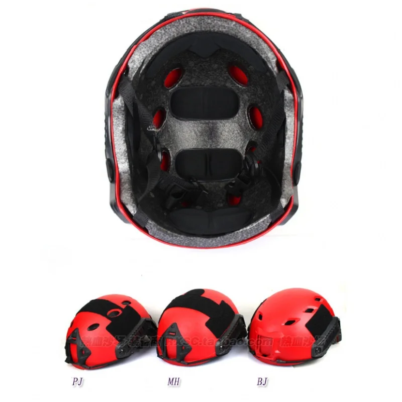 Casco de rescate rojo versión MICH/FAST/PJ ligero Cascos tácticos de doble capa - imagen 3