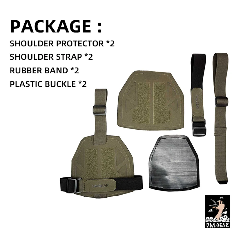 DMgear-hombreras universales tácticas, Protector de hombro para armadura, Airsoft, Paintball, caza, almohadillas protectoras, accesorios deportivos - imagen 5