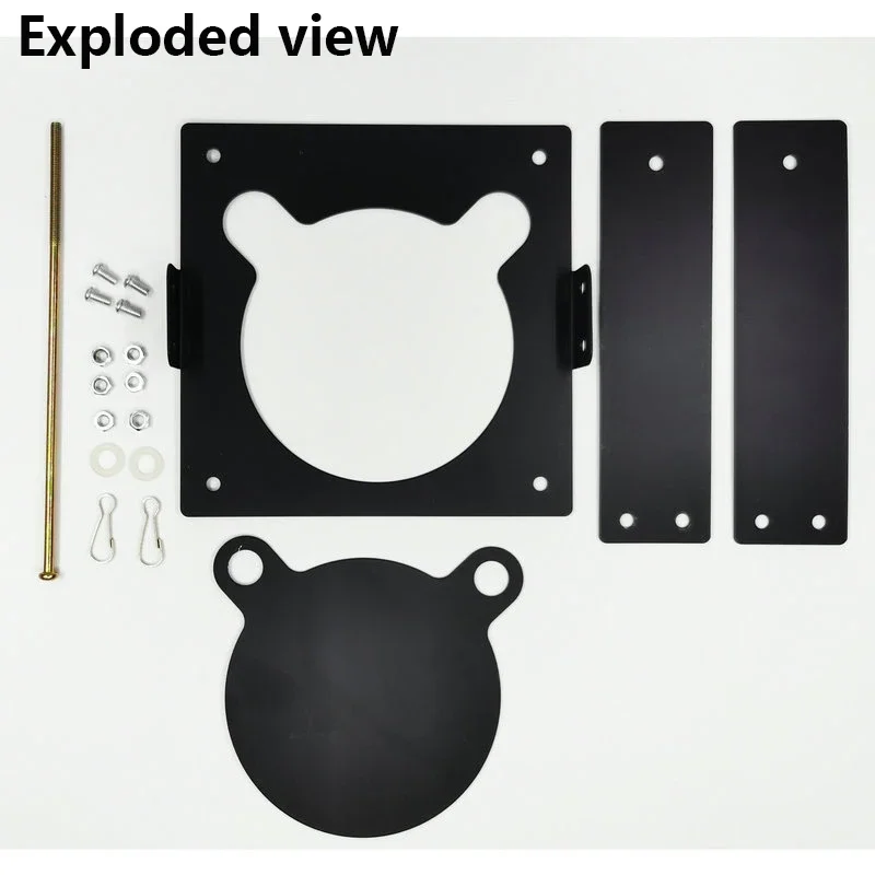 Tirachinas para interior y exterior, pistola de aire, objetivo de tiro colgante, 10CM, desmontable, portátil, bricolaje, con forma de oso - imagen 5