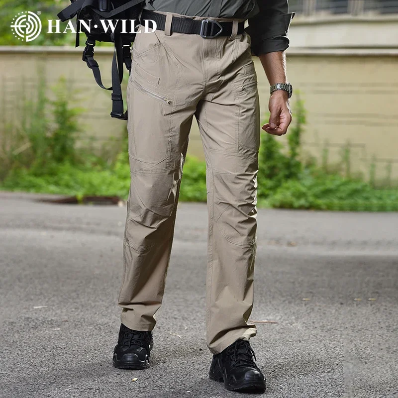 Pantalones tácticos de senderismo para hombre, ropa informal de combate de Paintball, secado rápido, Camping del ejército, Multicam, Airsoft, caza - imagen 4