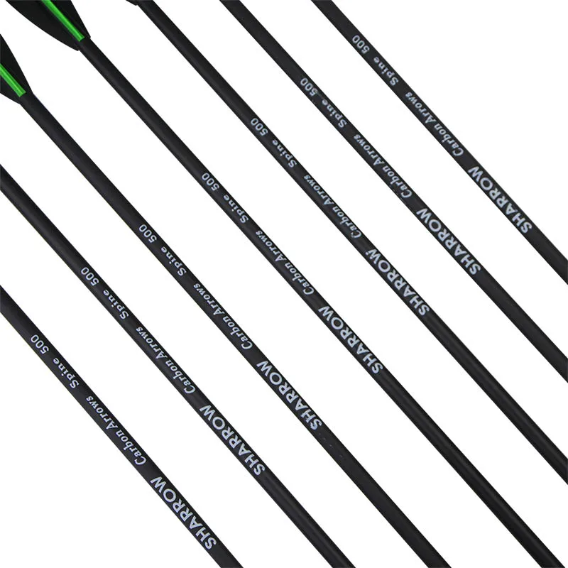 Flechas carbono 6,2mm 80cm Spine 500 – Tiro arco práctica caza - imagen 5
