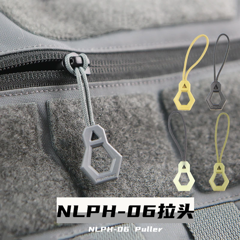 Mochila táctica NLPH-06 accesorio de modificación de mochila con cabeza de cremallera luminosa con colgante de cuerda trasera mejorado 2,0 5 colores - imagen 3
