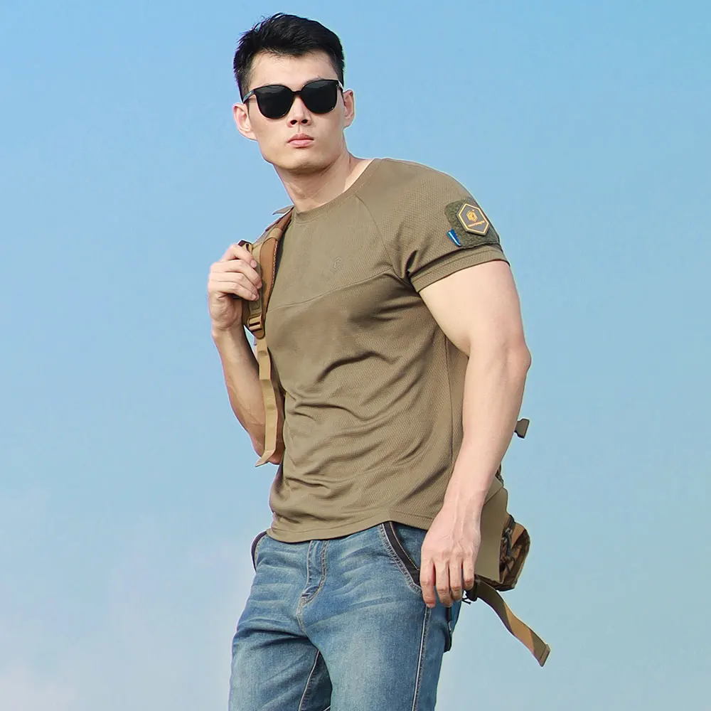 Emersongear-camisetas funcionales con etiqueta azul "Newt", camisas tácticas de corte ergonómico, camisetas diarias, camiseta para senderismo, Deportes de caza al aire libre - imagen 5