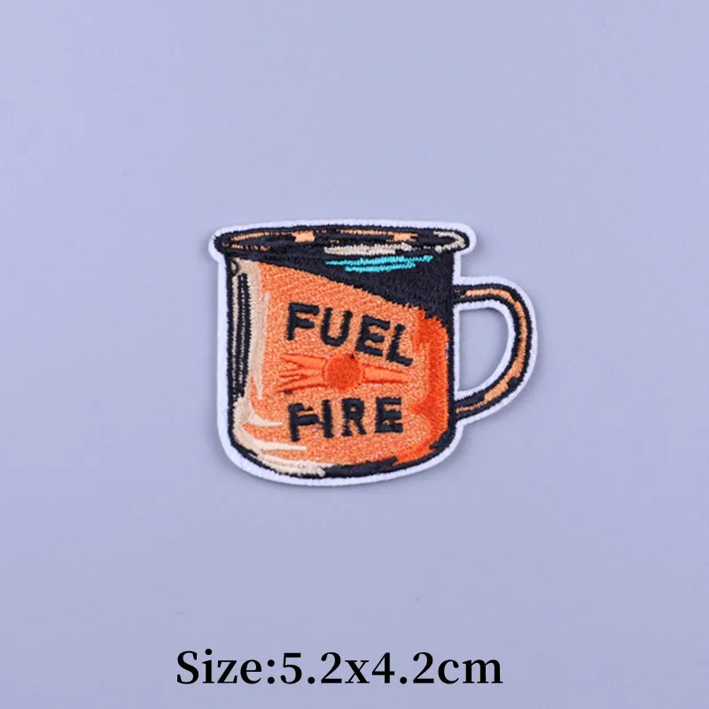 Parches bordados de aventura para Camper al aire libre, apliques térmicos para mochila, montañismo, parche para planchar en la ropa - imagen 5